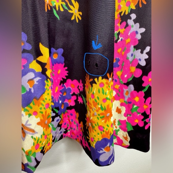 Vintage Montgomery Ward Maxi Dress Sz 8 Floral Conservative - Picture 8 of 8